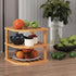 3 Shelf(2 Pack),Plate Countertop VERTORGAN Tier Bamboo Corner Organizer,Dish Drying Rack,Kitchen Spice Rack
