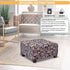 Ottoman Cover Square Slipcovers Printed,Stretch Footrest Stool Cover for Ottoman Square,Soft Foot Stool Cover Protector