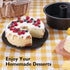 HONGBAKE Angel Food Cake Pan with Removable Bottom, 10 Inch Tube Pan, Nonstick Pound Cake Pans