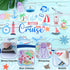 27PCS Cruise Door Decorations, Large Nautical Magnetic Door Magnets for Reusable Carnival Cruise Cabin Decor