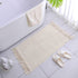 Boho Bathroom Rug 2'x3',Hand Woven Tassel Solid Color Area Rug, Washable Bedroom Runner mat for Laundry Kitchen Outdoor Bathroom Dorm entryway by JE JOUE