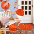 Fall Bathroom Rug, Cute Pumpkin Shape Bath Mat, Non Slip Shower Rugs for Kitchen Bedroom Living Room Decor