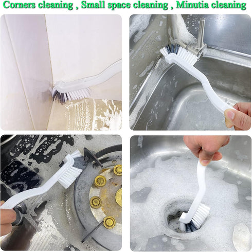 Cleaning Brushes Dish Brush Set, Kitchen Washing Brush, Stiff Bristles with Adhesive Hooks for Home