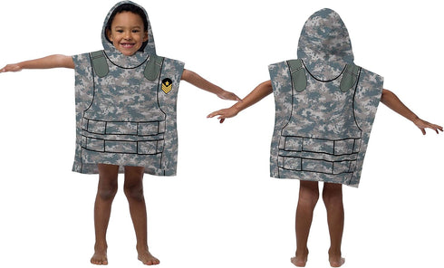 22 22 Inches Jay Franco Trend Collector Soldier Bath/Pool/Beach Hooded Poncho Towel - Super Soft & Absorbent Cotton