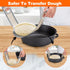Sourdough Silicone Bread Sling -Oval and Round Non-Stick & Easy Clean Silicone Bread Mat for Dutch Oven. Reusable With Extra Long Handles Silicone Bread baking Supplies tools accessories(Gray) by Friheten
