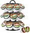 K Cup Holder, Coffee Pod Organizer Carousel for Keurig, Holds 27 Pods, 360-Degree Rotating, Sturdy Metal (Black)