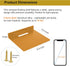 3mm 6.5 inch, 1pcs) Small Floating Shelf Thick, Wall Shelf, Metal Floating Shelves for Echo, Cameras, Small Speaker