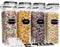 PRAKI Cereal Containers Storage Set (4L,135.2 Oz), 4PCS Airtight Food Storage Containers