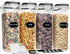 PRAKI Cereal Containers Storage Set (4L,135.2 Oz), 4PCS Airtight Food Storage Containers