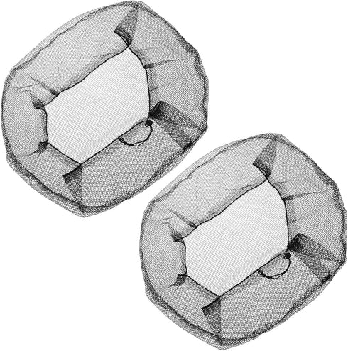 MECCANIXITY 29.5 Inch Mesh Electric Fan Dust Cover - Washable Dustproof Finger Protector Net, Black (Pack of 2)
