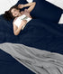 Utopia Bedding Duvet Cover Queen Size - 3 Piece with Zipper Closure, Navy (Comforter Not Included)
