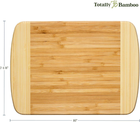 Totally Bamboo Hana Cutting Board – 10" x 7" Small Bamboo Prep Board, Lightweight & Durable