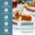 Posh Setting Plastic Mini Gold Spoons, 4 inch Disposable Dessert Spoon, Tiny Appetizer Spoon Golden (80 Pack)