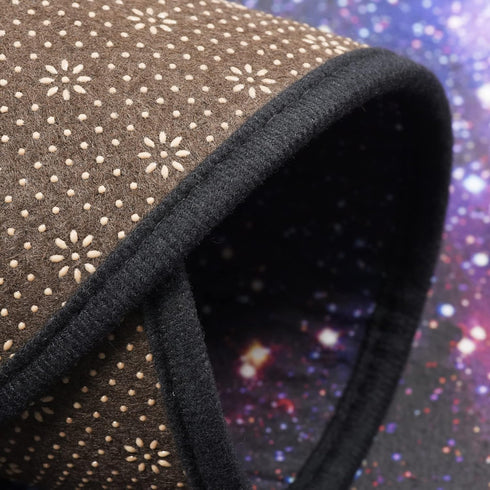3'3" Fancytan Galaxy Rug, Universe Space Nebula Star Starry Night Moon Cloud Round Rugs Large for Living Room, Space