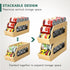 Bamboo Can Organizers and Storage for Pantry, Stackable Beverage Drink Holders, 2 Pack