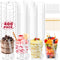 MAPVOLUT 400Pcs 5oz Clear Plastic Dessert Cups Set with 180 Spoons &