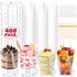 MAPVOLUT 400Pcs 5oz Clear Plastic Dessert Cups Set with 180 Spoons &