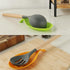 kwmobile Silicone Spoon Rest Set - 2 Pieces Holders for Stove Top Kitchen Counter, Rests for Spoons and Utensils