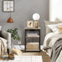 3-Tier TB01BG026 TUTOTAK End Table with Charging Station, Nightstand, Couch Side Table with USB Ports and Outlets