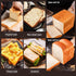 Pullman Loaf Pan with Lid, Non-Stick Bakeware, Golden Corrugated Carbon Steel Bread Toast Box Mold for Baking Bread
