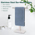 Hand Towel Holder, T-Shape Free-Standing Towel Bar for Bathroom Kitchen Countertop, 304 Stainless Steel (16IN-Marble