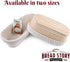 Oval Proofing Basket Set (10x6 inch) by Bread Story – Handmade Unbleached Natural Cane Bread Baking Kit with Cloth Liner
