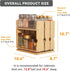 Barlorie 3 Drawers(2"&3") 8.6"W,2-Tier,No Bamboo Pull Out Spice Rack Organizer for Cabinet, Slide-Out with Wide Drawer