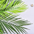 Artificial Palm Plants, Plastic Tropical Palm Tree Shrubs Fake Greenery Decor for Indoor Outdoor Home Garden, 2 Pack