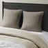INK+IVY Pillow Sham Only Bed Skirt & Sham, 26"x26", Quilted Taupe