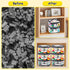 6 Pack Tesuko Clear Toy Storage Bag with Name Tag& Manual Pocket, Waterproof Transparent PVC Toy Organizer Case