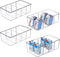 Vtopmart 4 Pack Clear Food Storage Organizer Bins for Pantry, Kitchen, Fridge, Cabinet Organization