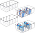 Vtopmart 4 Pack Clear Food Storage Organizer Bins for Pantry, Kitchen, Fridge, Cabinet Organization