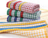 Large Kitchen Dish Towels, 16 Inch x 26 Inch Bulk Absorbent Cotton Towels, 4 Pack Colorful Tea/Bar Towels