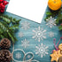 110 Pieces Tmflexe White Plastic Snowflakes Ornaments for Christmas Decoration, 6 Sizes DIY Art Crafts