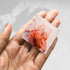 Red Hematoid Quartz Pyramid Crystal Healing Stones - 1.5" Great Pyramid Figurine for Meditation and Reiki