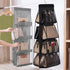 Lirex Handbag Hanging Organizer, 8 Pocket Purse Storage Hanger Oxford Cloth Closet for Family Closet Bedroom, Foldable and Universal Fit (Black) by Lirex