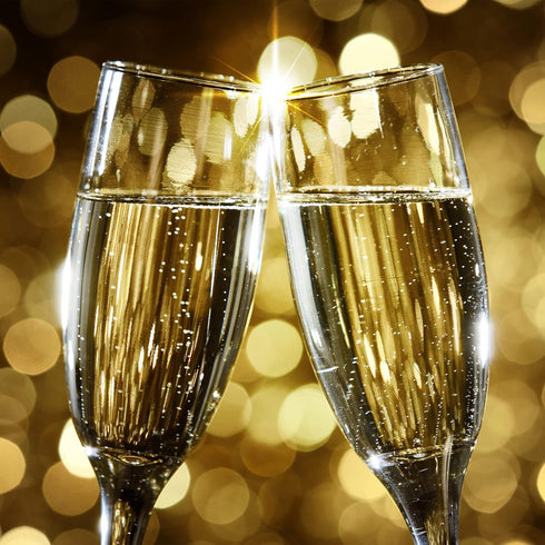 Volarium Champagne Flutes Set of 6, Elegant Crystal Glasses for Sparkling Wine, Perfect for Christmas, Weddings,
