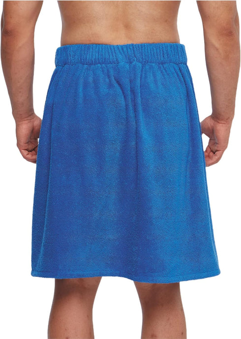 Arus Men's Organic Turkish Cotton Bathrobe - Adjustable Closure
