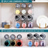 LANDNEOO Stackable Water Bottle Organizer - Clear Holder for Stanley & Others' Large Tumblers, 4 Tier Holds 12