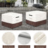 Cover,25W 25D 18H inch,Waterproof 3-Piece Set Patio Ottoman x x Square Patio Small Side Table Cover,Suitable