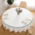 Top,1/4" Inch 18" Inch Round Glass Table Thick Tempered Pencil Edge Polish Glass Table Top Suitable for Dining, Coffee