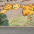 Size:2'8" 4'11" Paco Home Nursery Rug for Kids - Jungle Animals Giraffe Lion Monkey in Beige, x