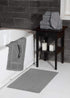 600 6 Set- 2 2 2 HILLFAIR Premium GSM - Piece Towel Bath, Hand & Washcloth - Grey Cotton Bath Towels - Machine