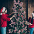 75 3 Pcs Christmas Glitter Branches Styles Artificial Christmas Picks Berries Stems Pine Needles Floral Twig Spray