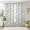 Renaiss Botanical Herbs Blackout Curtains, Vintage Eucalyptus Leaf Thermal Insulated Bedroom Window