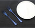 Flatware Set - 18/10 Stainless Steel Mirror Polished Blue Cutlery, 6 Piece Service for 1