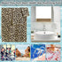 6 Set 2 2 2 Pcs Bathroom Leopard Towel Bath Towels Hand Towels Washcloths, Soft Absorbent Shower Guest Towel Decorative