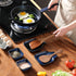 vancasso Stern Spoon Rest - Square Ceramic Holder for Kitchen, Heat Resistant Utensil Rest, 2 Pack