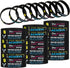 Sumind 36 Pcs Softball Motivational Bracelets, Inspirational Stretch Silicone Rubber Wristbands for Sport Parties