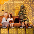 300 9.8 FTx9.8 8 Ollny Christmas Curtain Lights LED FT, Outdoor Waterproof Curtain String Lights with Remote Timer